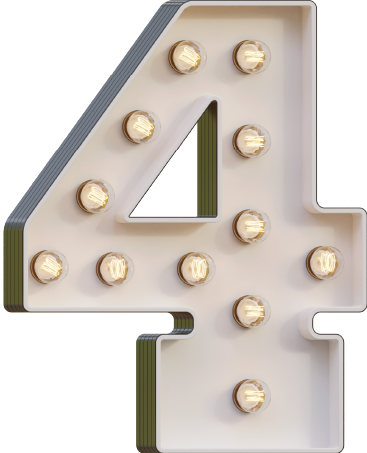 Marquee Letter 4 Light-Up LED Rental Dubai