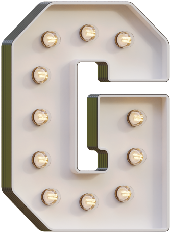 Marquee Letter G Light-Up LED Rental Dubai