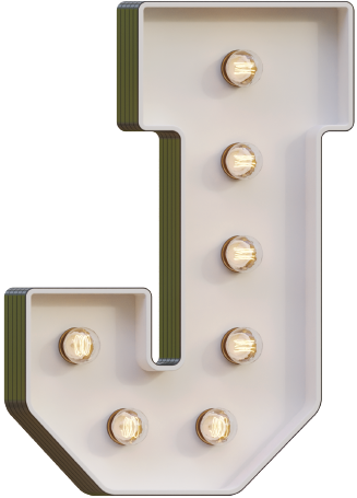 Marquee Letter J Light-Up LED Rental Dubai