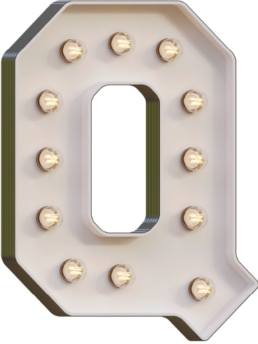 Marquee Letter Q Light-Up LED Rental Dubai