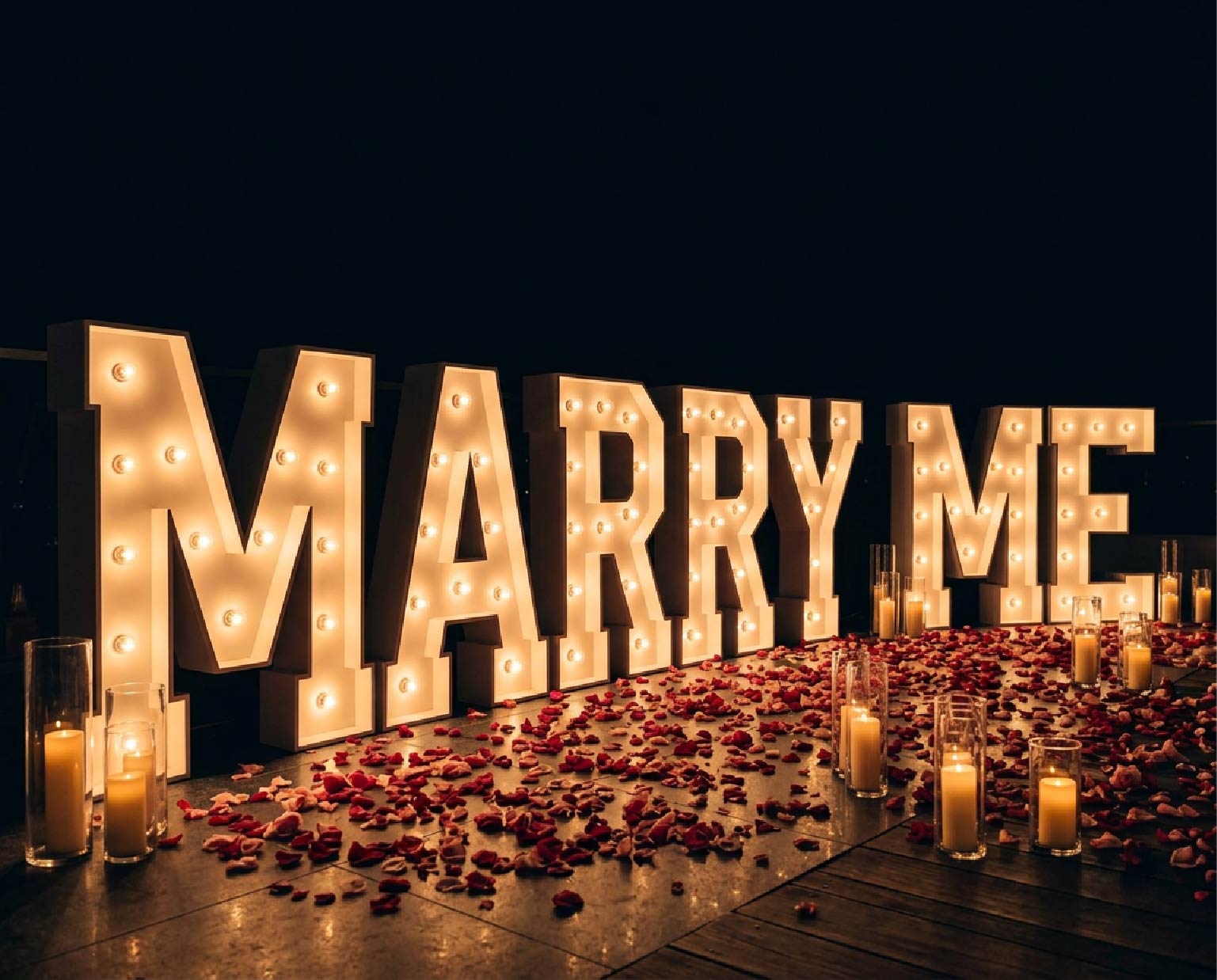 Marry Me Marquee Letter Bundle